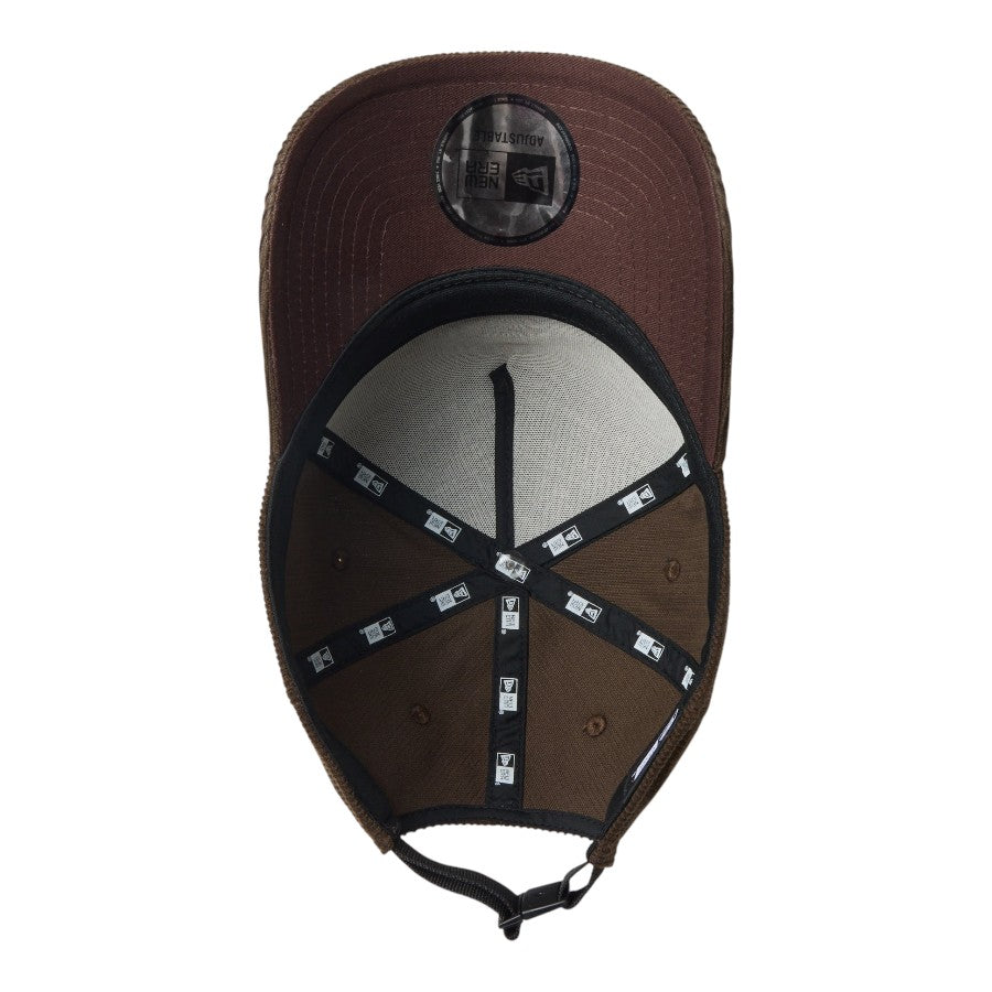 NEW ERA 9FORTY A-Frame Corduroy アウトドア キャップ ウォルナット 裏側 15125126