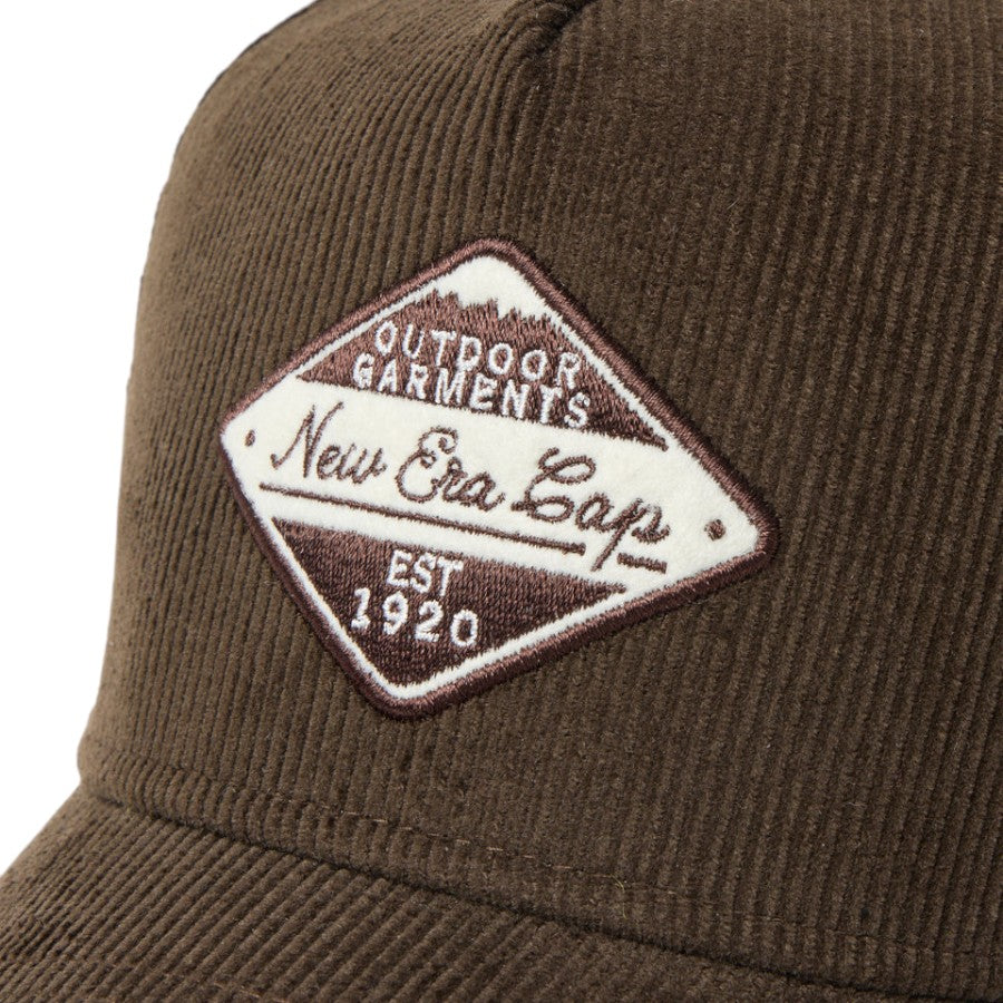 NEW ERA 9FORTY A-Frame Corduroy アウトドア キャップ ウォルナット フロントロゴ刺繍 15125125