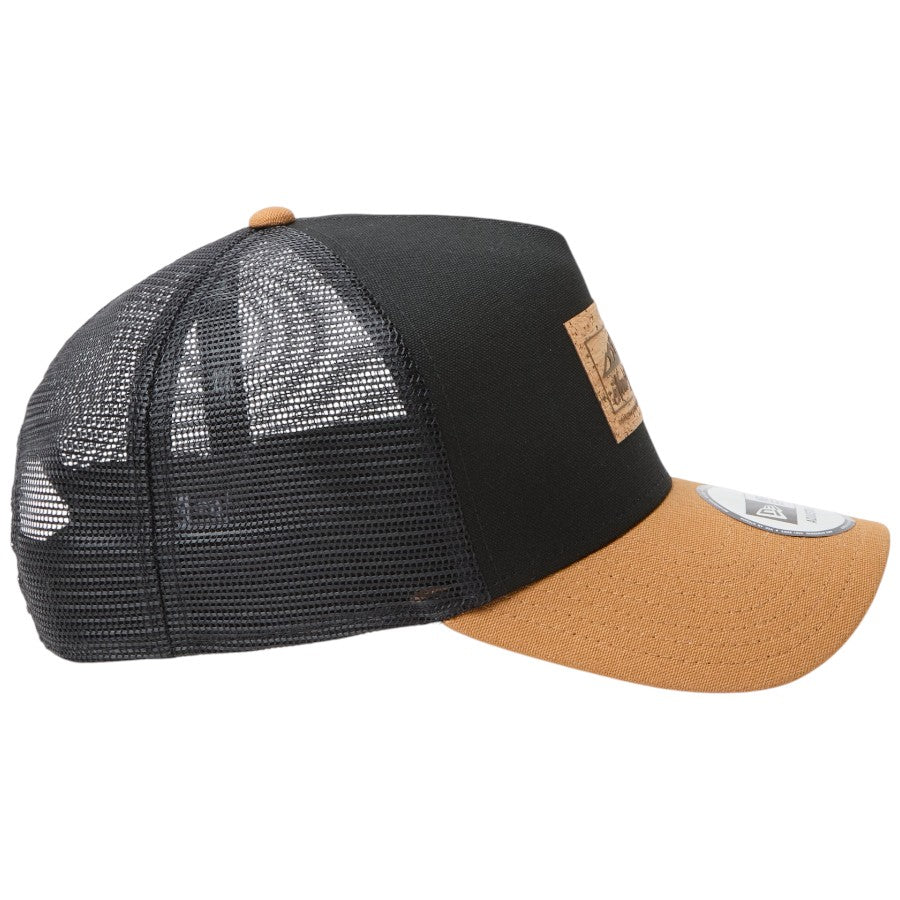NEW ERA 9FORTY A-Frame Cork Patch ブラック/ライトブロンズ 右向き 15125117