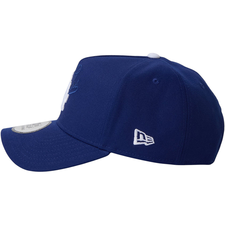 NEW ERA 9FORTY A-Frame ロサンゼルス・ドジャース ダブルロゴ キャップ ネイビー/ダークブルー NEフラッグロゴ刺繍 15125366