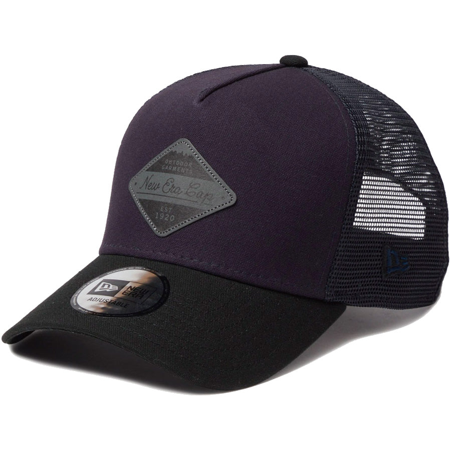 NEW ERA 9FORTY Aフレーム キャップ ネイビー 左斜め