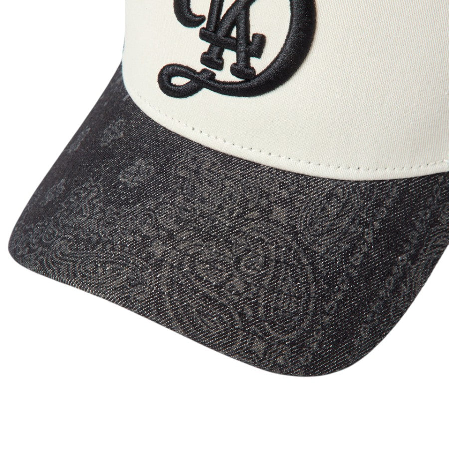 NEW ERA 9FORTY A-Frame Laser Burn Out Denim ドジャース バイザー バンダナ柄詳細 15137100