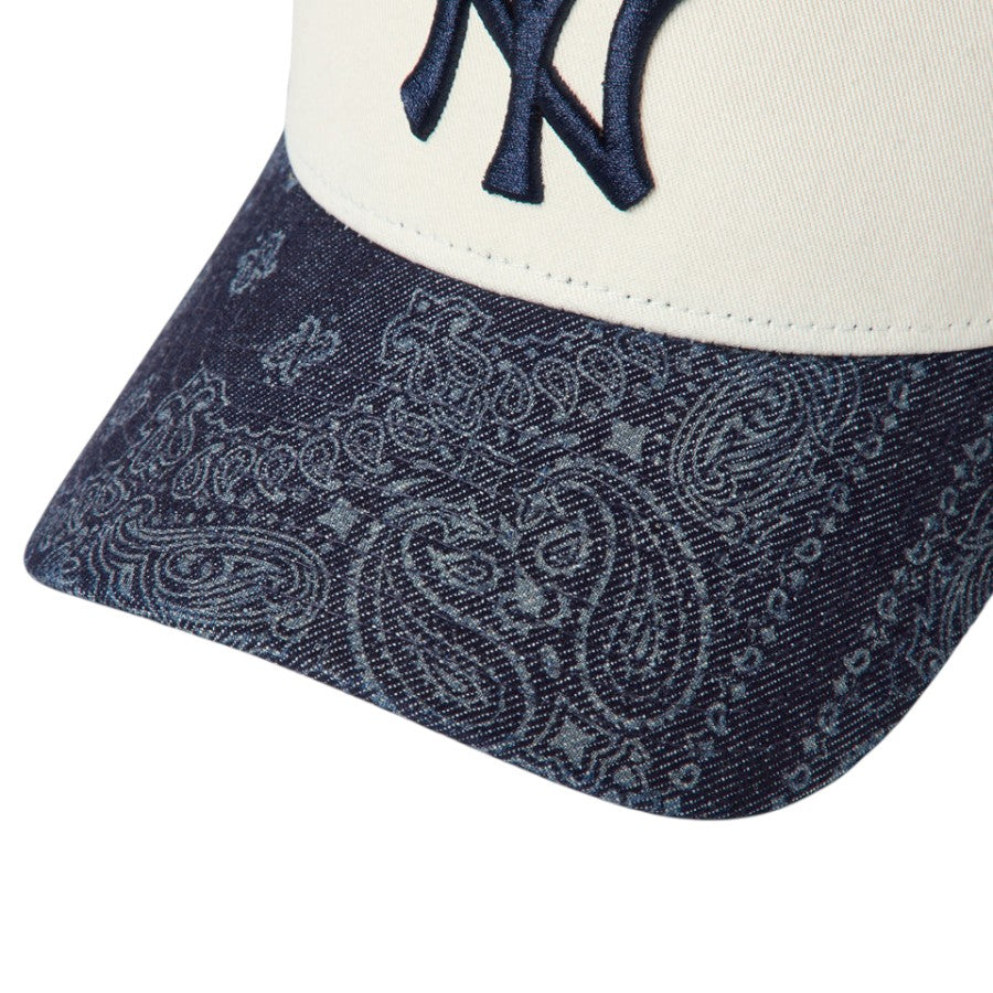 NEW ERA 9FORTY A-Frame Laser Burn Out Denim ヤンキース バイザー バンダナ柄詳細 15137097