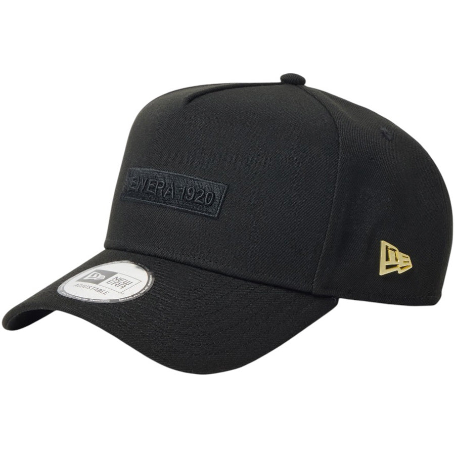 NEW ERA 9FORTY A-Frame Metal Flag キャップ ブラック/ゴールド 左斜め 15137133