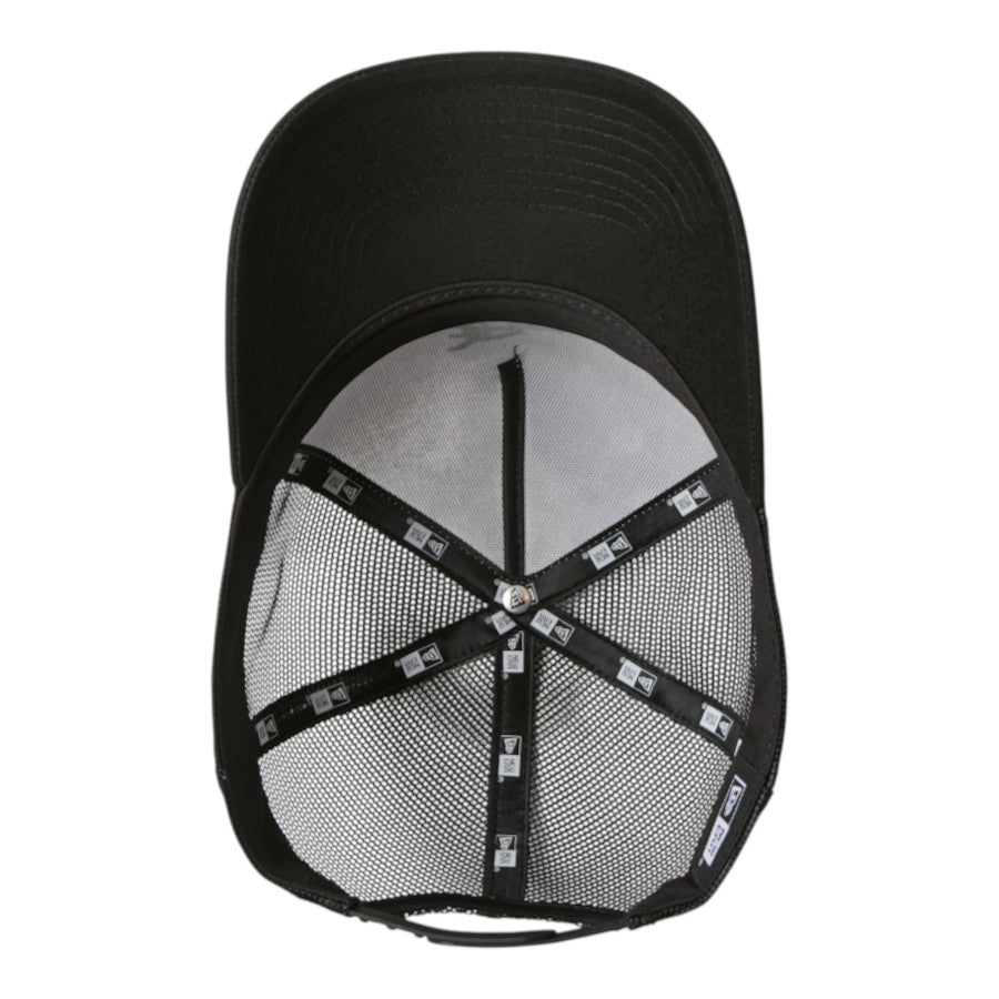 NEW ERA 9FORTY A-Frame Old English メッシュキャップ ホワイト/ブラック 裏側 15137095