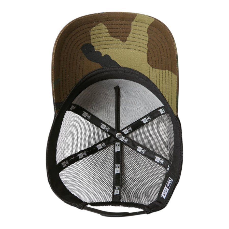 NEW ERA 9FORTY A-Frame Old English メッシュキャップ ウッドランドカモ 裏側 15137092