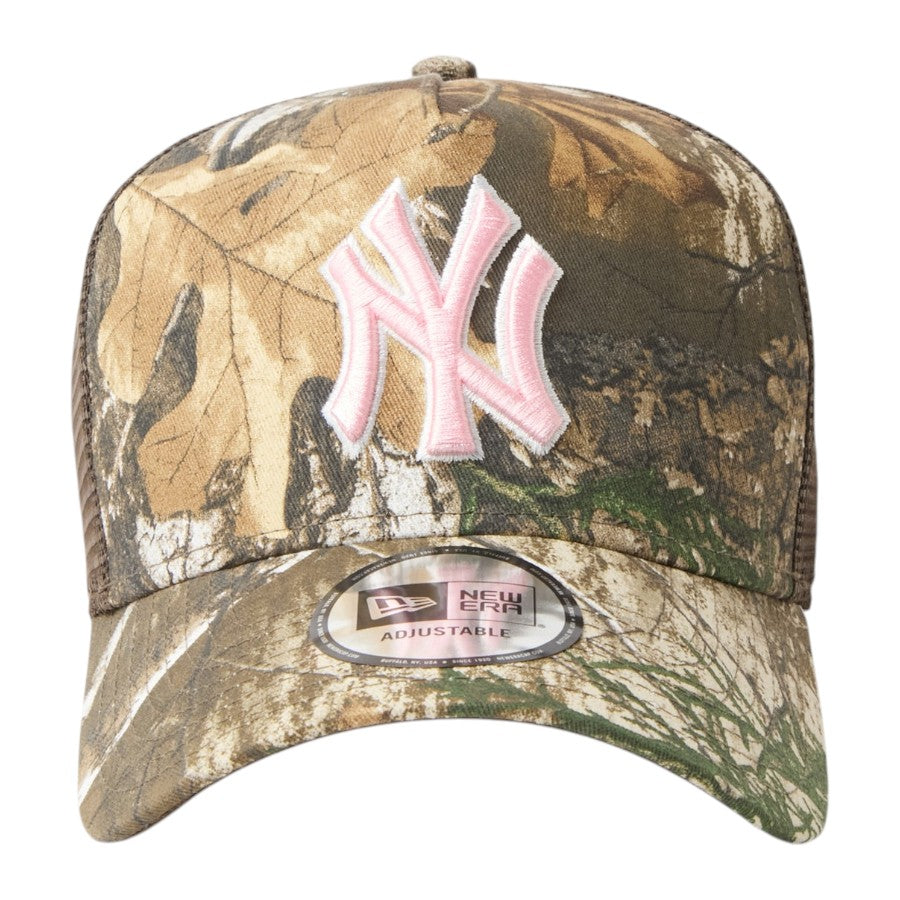 NEW ERA 9FORTY A-Frame Real Tree Camo ヤンキース メッシュキャップ リアルツリーカモ 正面 15137096
