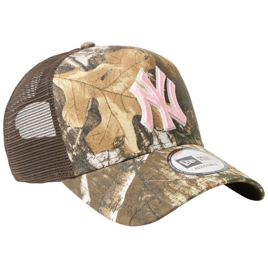 NEW ERA 9FORTY A-Frame Real Tree Camo ヤンキース メッシュキャップ リアルツリーカモ 右斜め 15137096