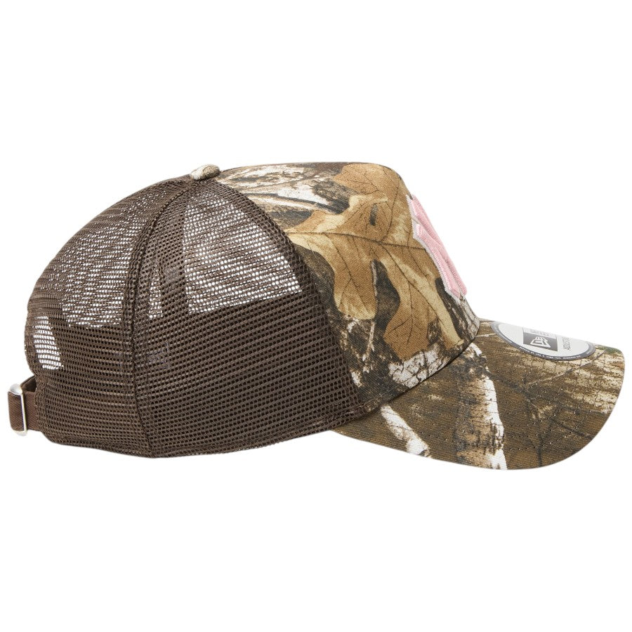 NEW ERA 9FORTY A-Frame Real Tree Camo ヤンキース メッシュキャップ リアルツリーカモ 右向き 15137096