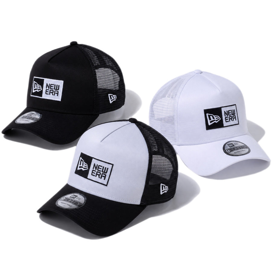 NEW ERA 9FORTY A-Frame トラッカー ボックスロゴ メッシュキャップ 3カラー比較