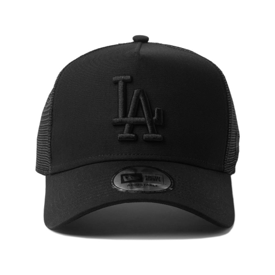 NEW ERA 9FORTY A-Frame ドジャース ブラック×ブラック 正面 14942623