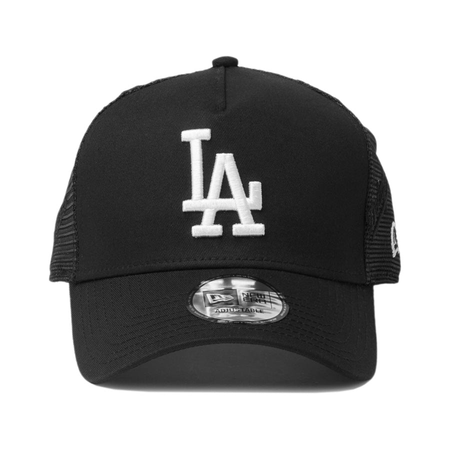 NEW ERA 9FORTY A-Frame ドジャース ブラック×ホワイト 正面 14525054