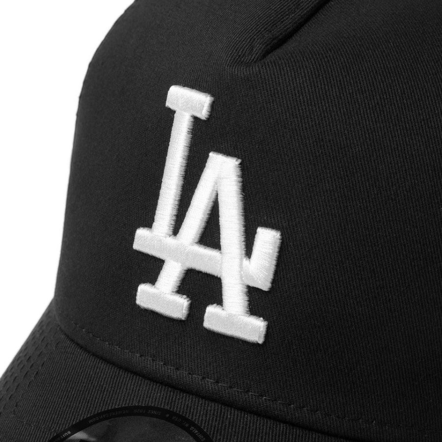 NEW ERA 9FORTY A-Frame ドジャース ブラック×ホワイト LAロゴ刺繍 14525054