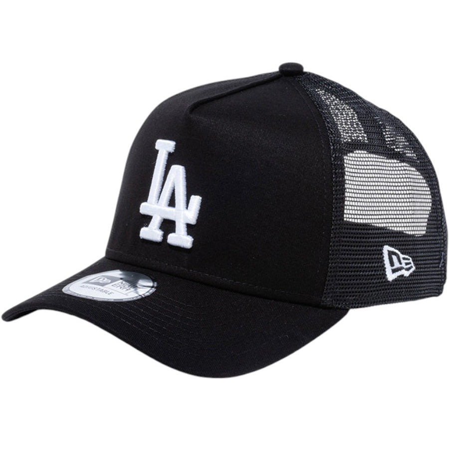 NEW ERA 9FORTY A-Frame ドジャース ブラック×ホワイト 左斜め 14525054