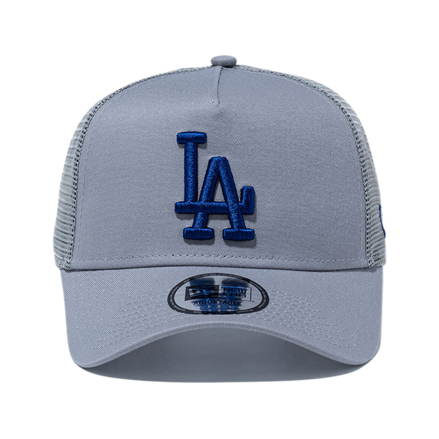 NEW ERA 9FORTY A-Frame ドジャース グレー×ブルー 正面 14524996