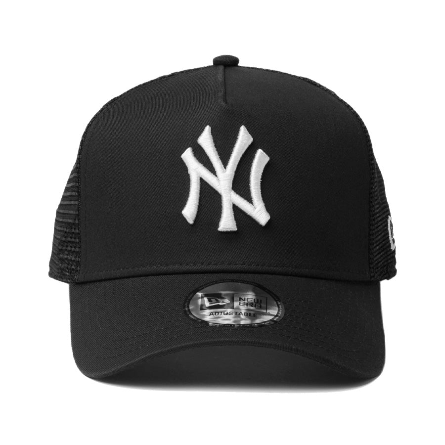 NEW ERA（ニューエラ）9FORTY A-Frame トラッカー ニューヨーク・ヤンキース メッシュキャップ ネイビー×ホワイト ブラック×ホワイト ブラック×ブラック