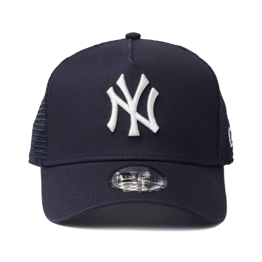 NEW ERA（ニューエラ）9FORTY A-Frame トラッカー ニューヨーク・ヤンキース メッシュキャップ ネイビー×ホワイト ブラック×ホワイト ブラック×ブラック