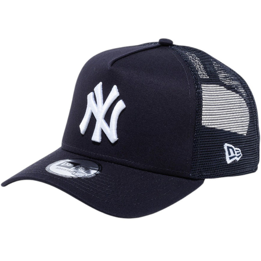 NEW ERA（ニューエラ）9FORTY A-Frame トラッカー ニューヨーク・ヤンキース メッシュキャップ ネイビー×ホワイト ブラック×ホワイト ブラック×ブラック