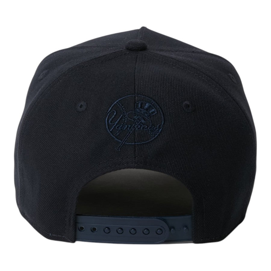 NEW ERA 9FORTY A-Frame ニューヨーク・ヤンキース ダブルロゴ キャップ ネイビー 背面 ドジャースロゴ刺繍 15125363