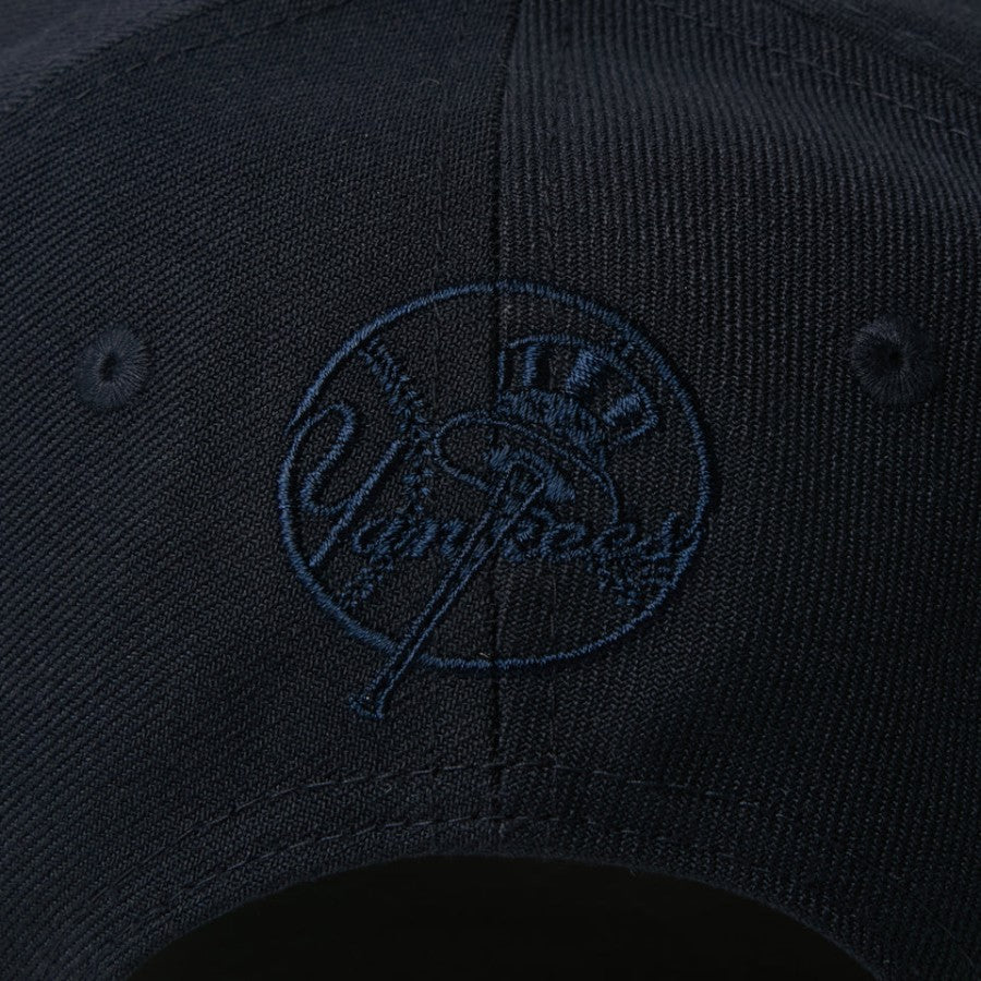 NEW ERA 9FORTY A-Frame ニューヨーク・ヤンキース ダブルロゴ キャップ ネイビー ドジャースロゴ刺繍アップ 15125363
