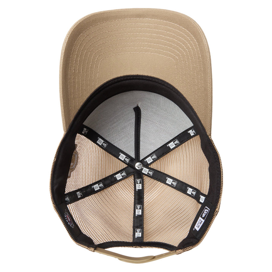 NEW ERA（ニューエラ）9FORTY A-Frame カーキ キャップ裏側ディテール