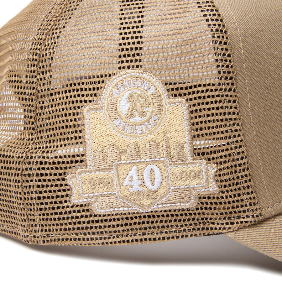 NEW ERA（ニューエラ）9FORTY A-Frame MLBサイドパッチ刺繍ディテール