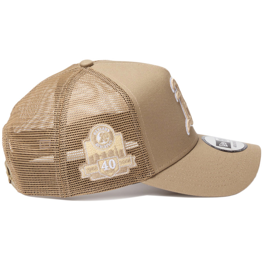 NEW ERA（ニューエラ）9FORTY A-Frame アスレチックス MLBサイドパッチ 右側