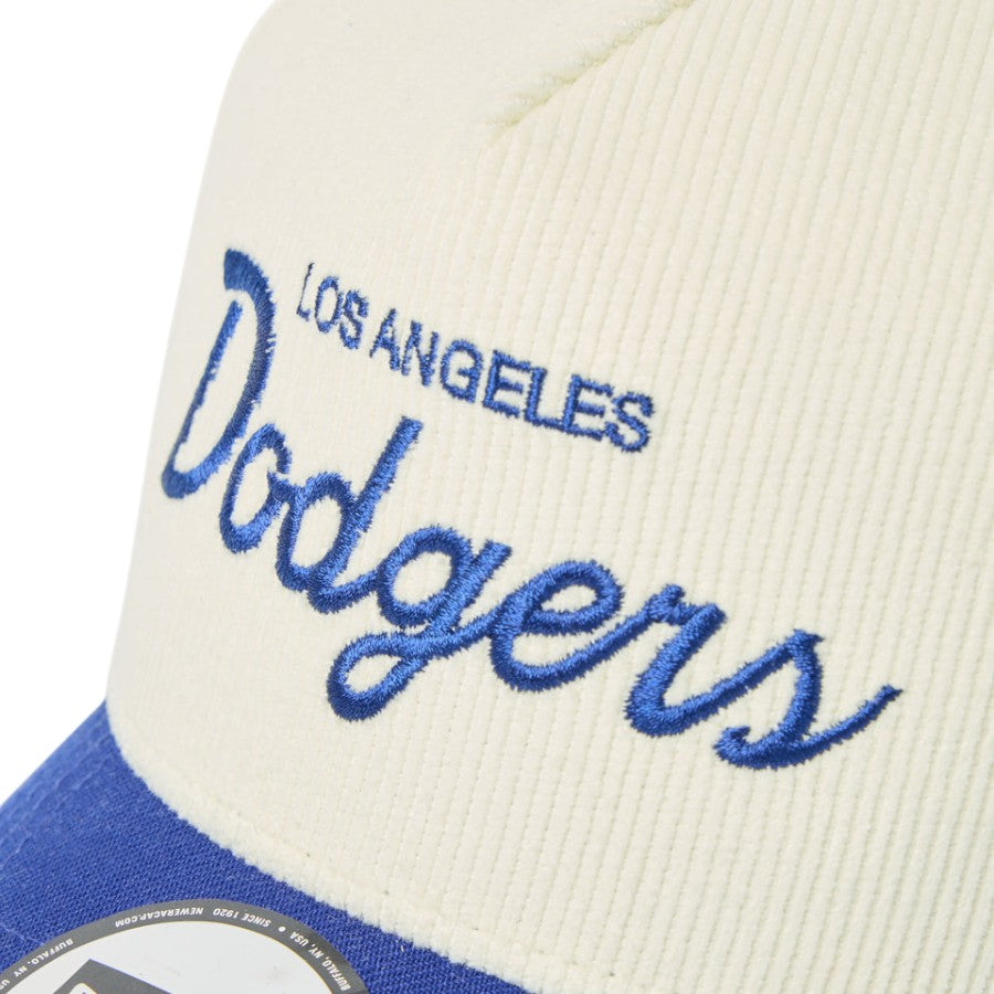 NEW ERA（ニューエラ）9FORTY A-Frame ロサンゼルス・ドジャース ロゴ刺繍 フロント詳細