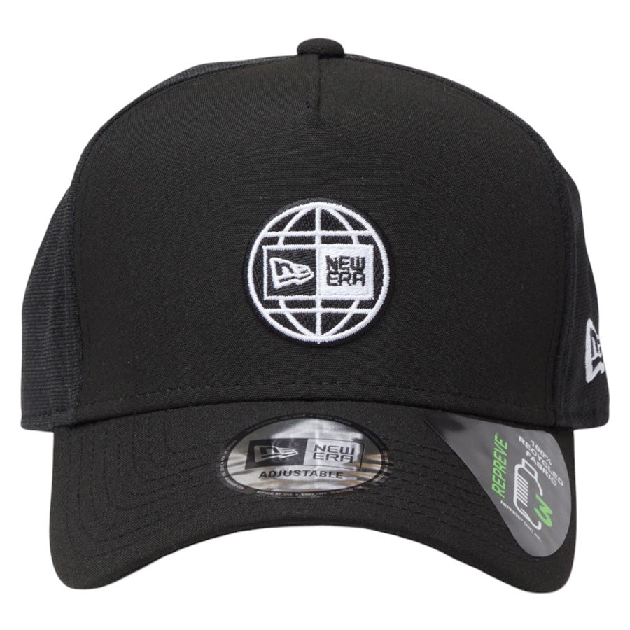 NEW ERA（ニューエラ）9FORTY A-Frame ボックスロゴ ブラック 正面