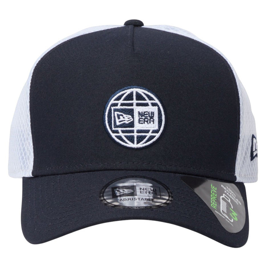 NEW ERA（ニューエラ）9FORTY A-Frame ボックスロゴ ネイビー 正面