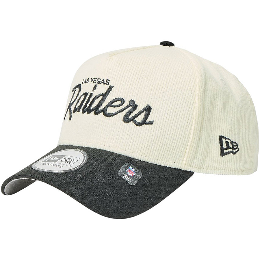 NEW ERA（ニューエラ）9FORTY A-Frame Summer Corduroy レイダース クロームホワイト/ブラック 左斜め