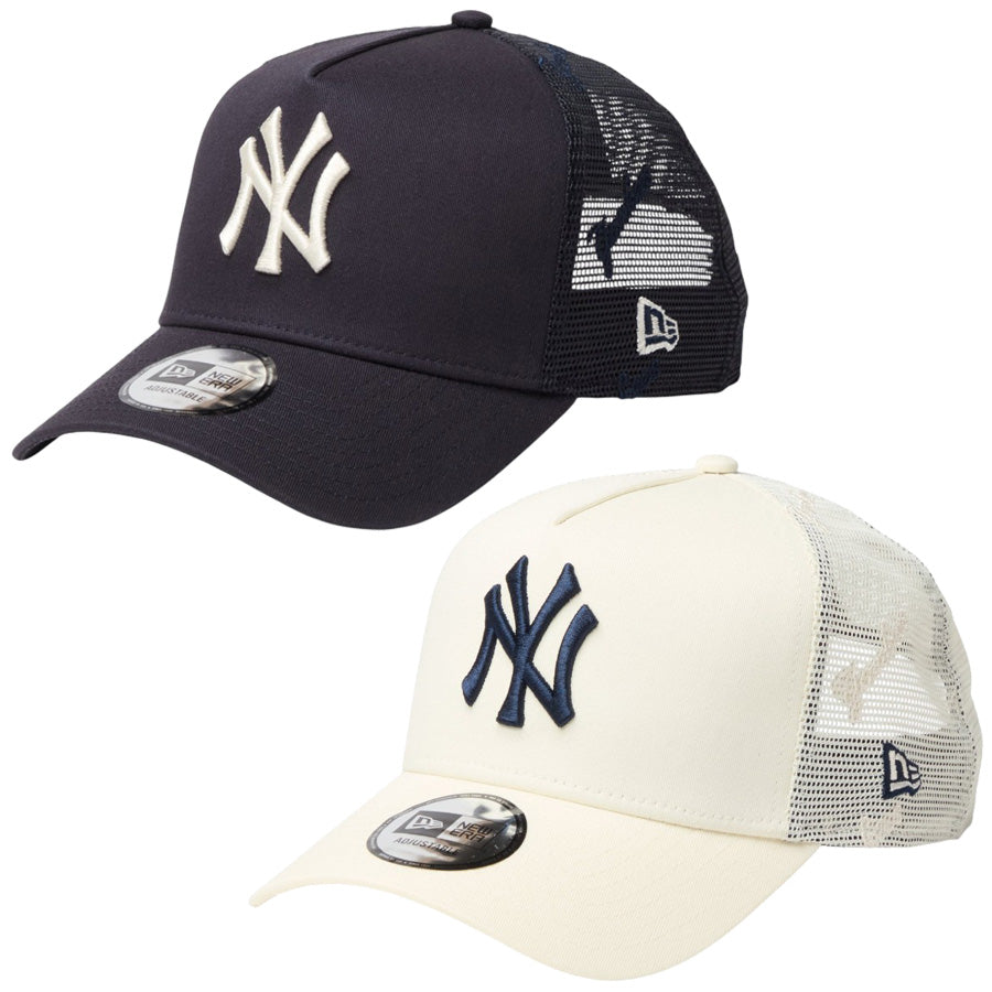 NEW ERA 9FORTY A-Frame トラッカー ヤンキース ネイビー クロームホワイト 2カラー比較