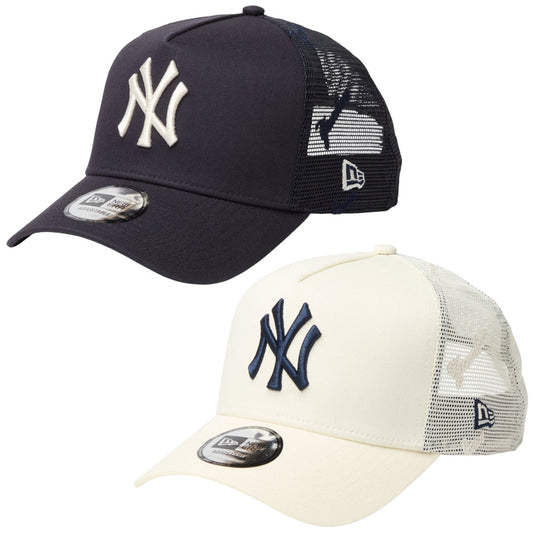 NEW ERA 9FORTY A-Frame トラッカー ヤンキース ネイビー クロームホワイト 2カラー比較