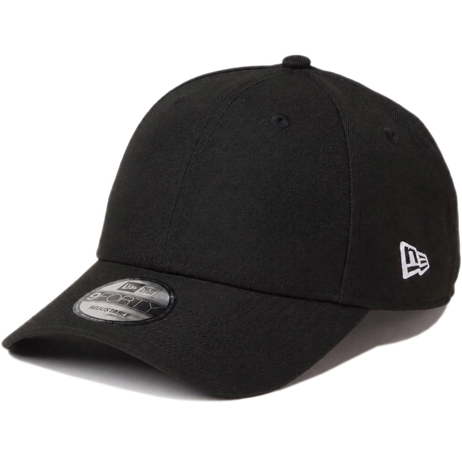 NEW ERA（ニューエラ）9FORTY ベーシック ブラック 左斜め
