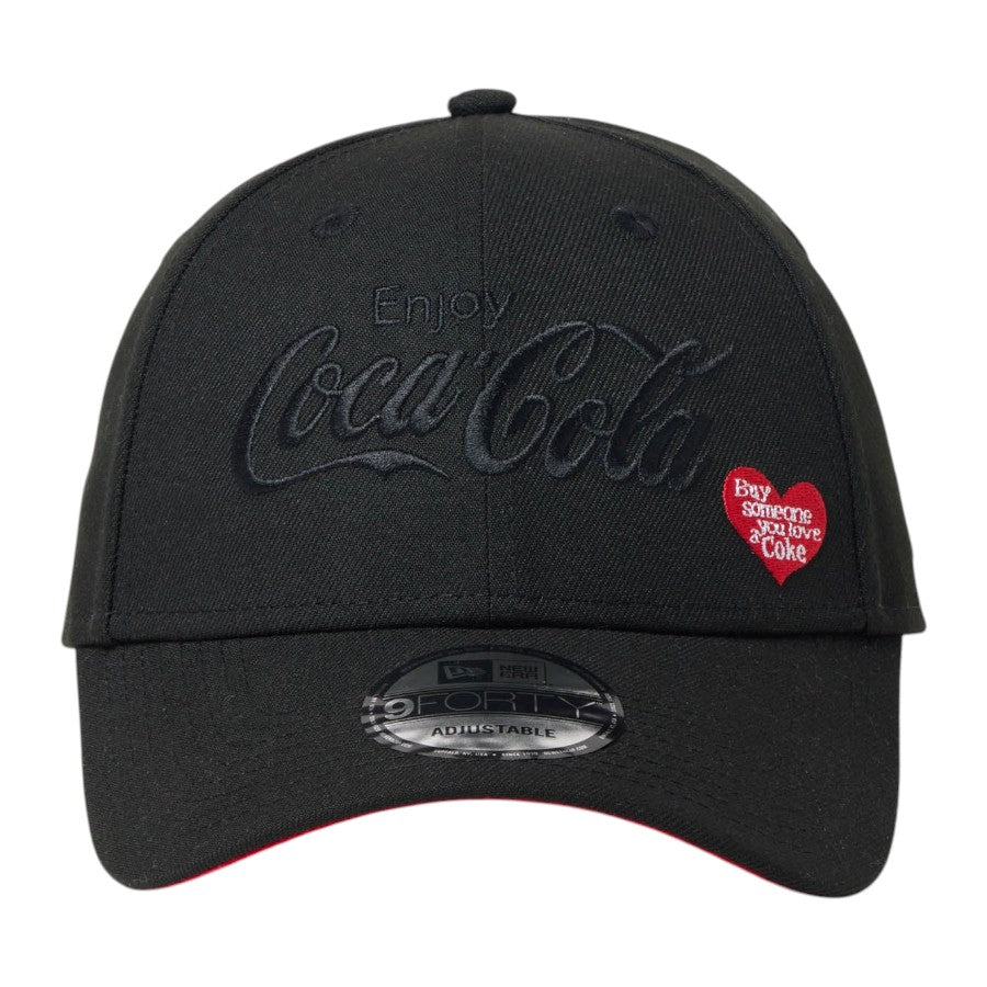 NEW ERA 9FORTY Coca-Cola 河村康輔 コラボキャップ ブラック 正面 15156410
