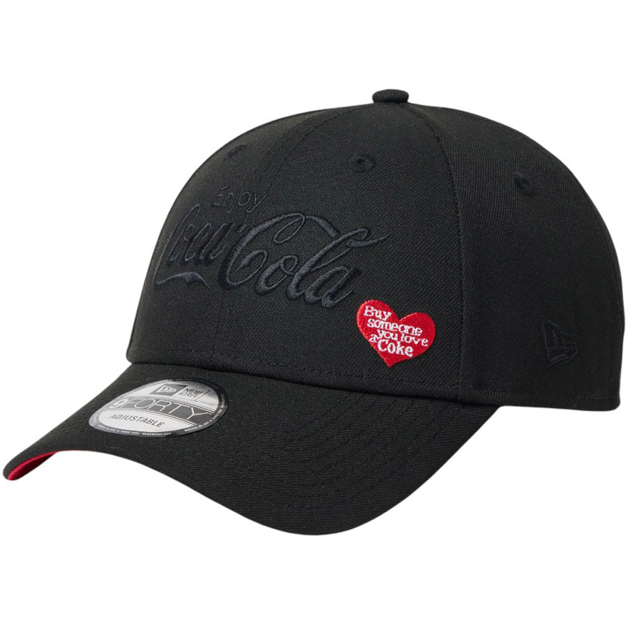 NEW ERA 9FORTY Coca-Cola 河村康輔 コラボキャップ ブラック 左斜め 15156410