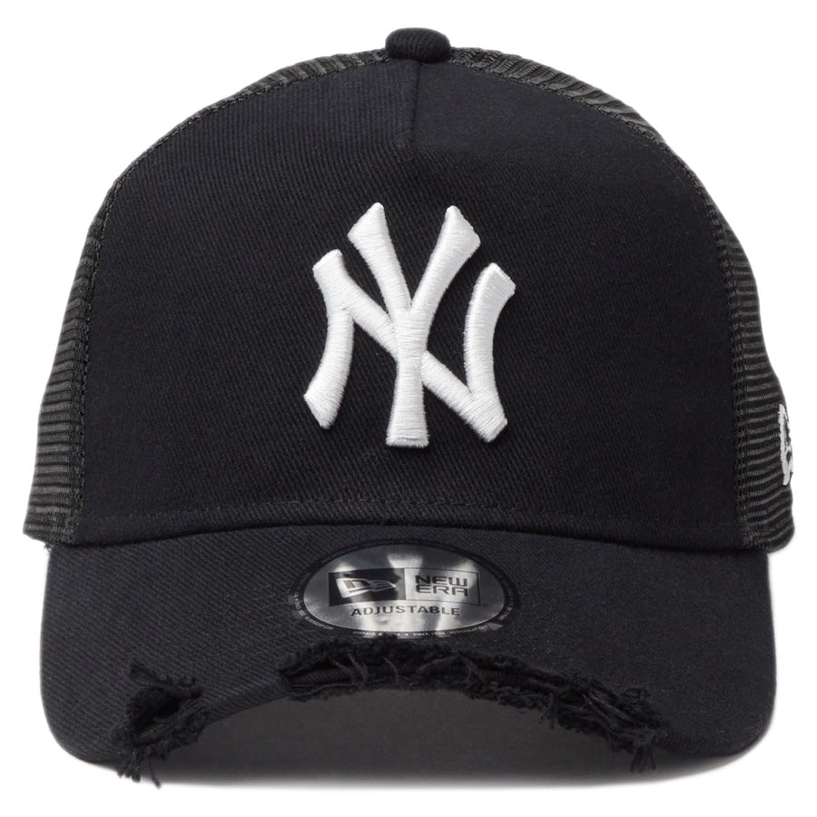 NEW ERA 9FORTY キャップ ヤンキース ブラック 正面
