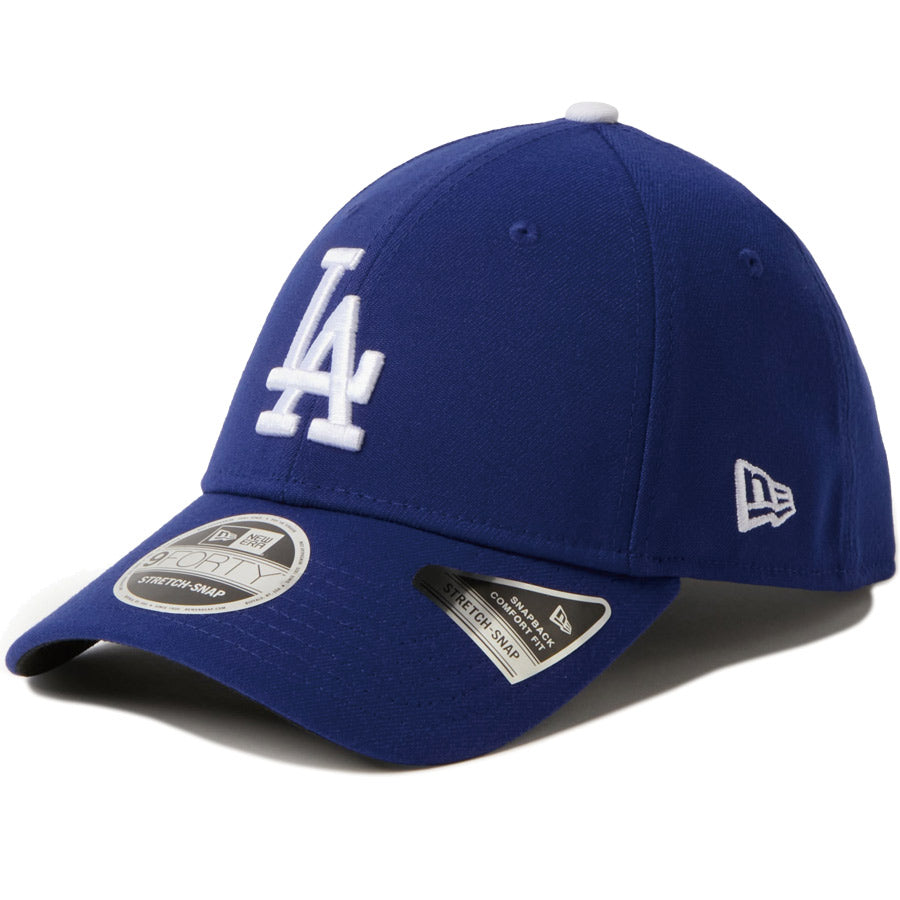 NEW ERA 9FORTY ドジャース キャップ ダークロイヤル 左斜め