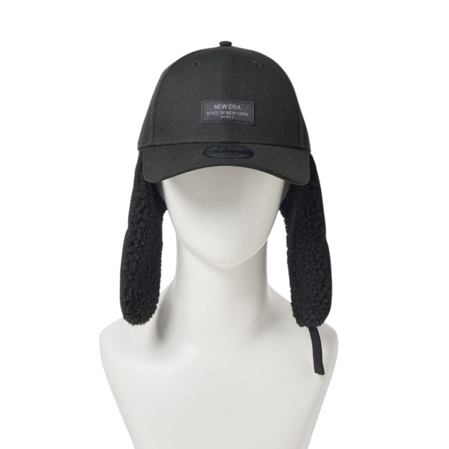 NEW ERA 9FORTY Dog Ear ドッグイヤー Black Patch キャップ ブラック マネキン 正面 15137032