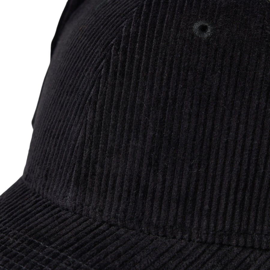 NEW ERA 9FORTY Dog Ear ドッグイヤー コーデュロイ キャップ ブラック フロント 生地感 15137035