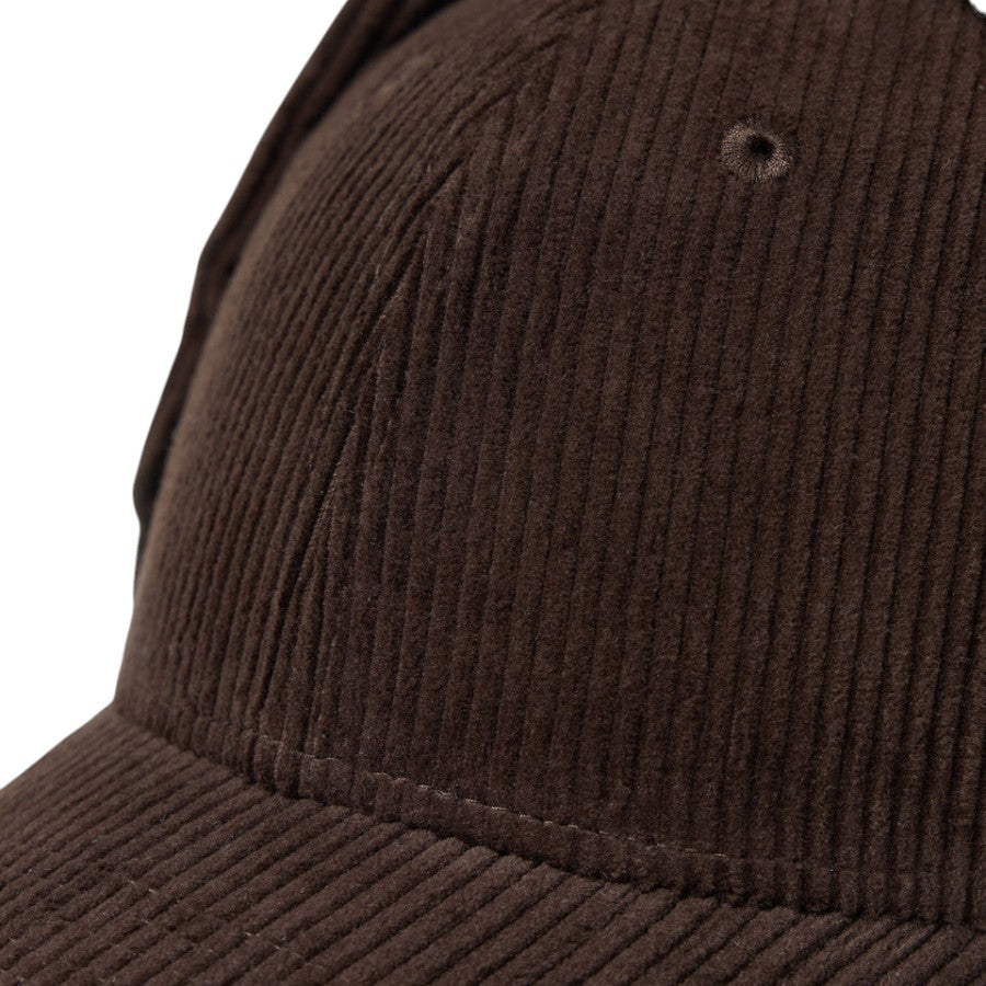 NEW ERA 9FORTY Dog Ear ドッグイヤー コーデュロイ キャップ ダークブラウン フロント 生地感 15137034