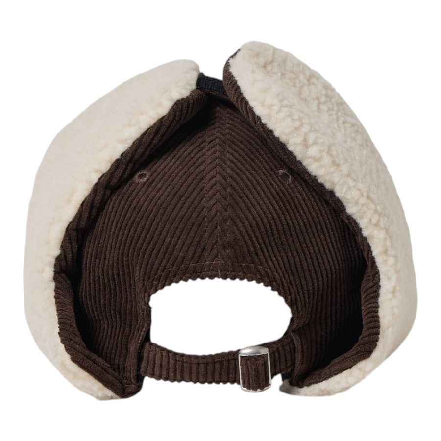 NEW ERA 9FORTY Dog Ear ドッグイヤー コーデュロイ キャップ ダークブラウン 背面 サイズ調整用アジャスター 15137034