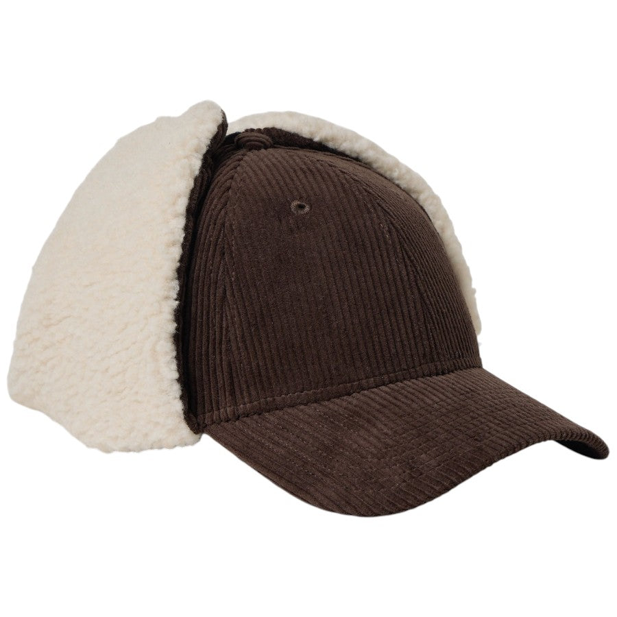 NEW ERA 9FORTY Dog Ear ドッグイヤー コーデュロイ キャップ ダークブラウン 右斜め向き 15137034
