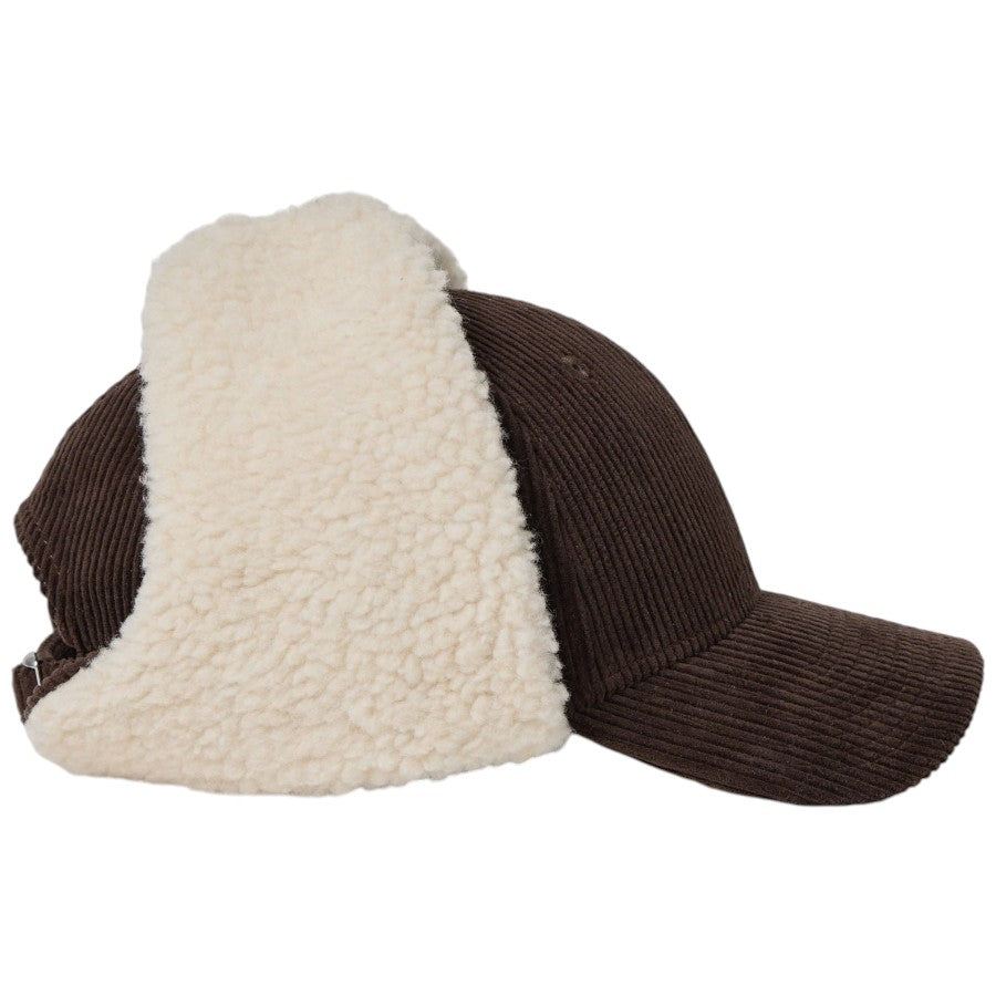 NEW ERA 9FORTY Dog Ear ドッグイヤー コーデュロイ キャップ ダークブラウン 右向き 15137034