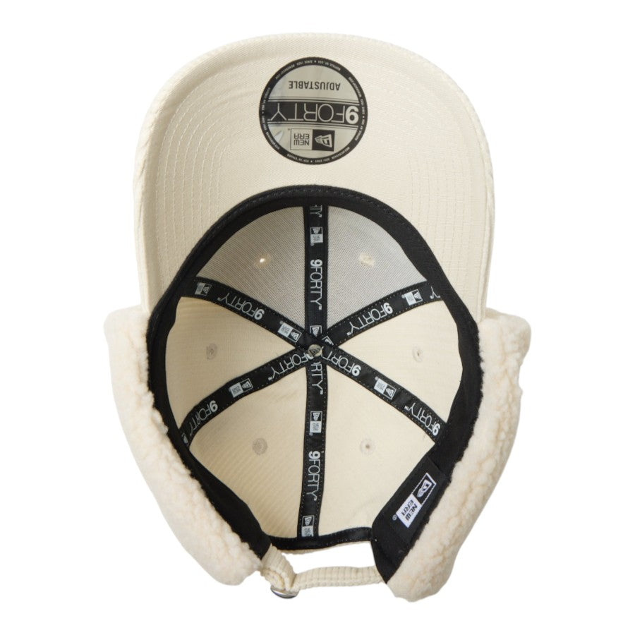 NEW ERA 9FORTY Dog Ear ドッグイヤー コーデュロイ キャップ アイボリー 裏側 全体 15137033