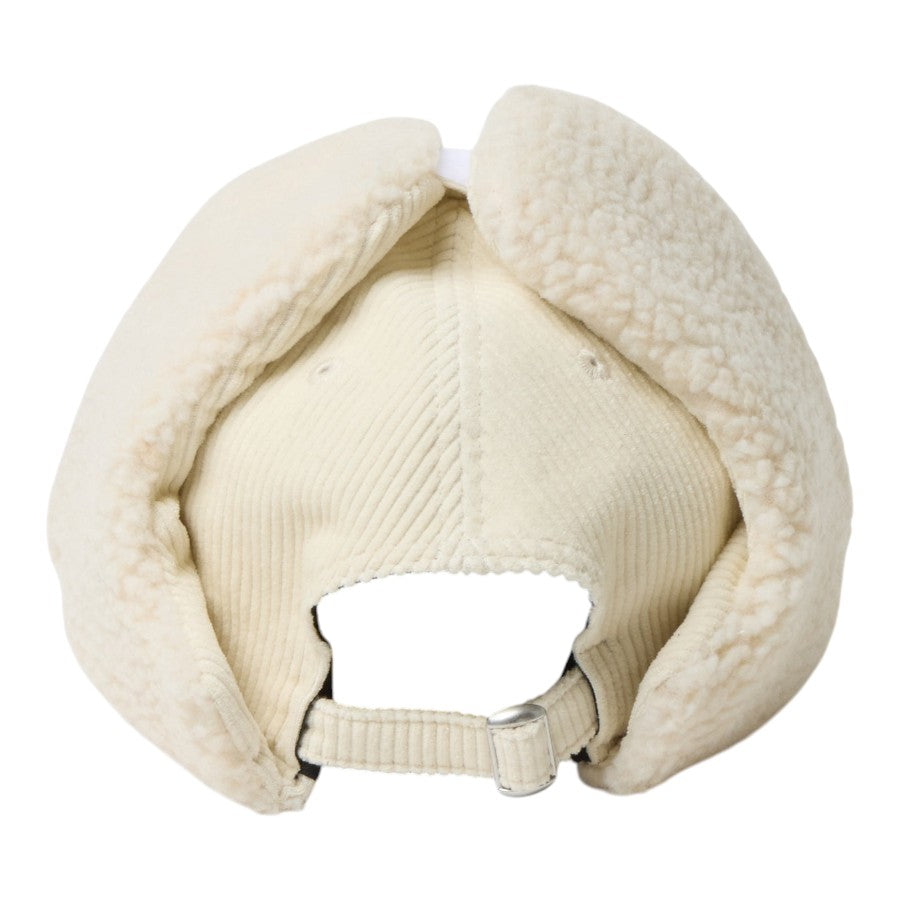 NEW ERA 9FORTY Dog Ear ドッグイヤー コーデュロイ キャップ アイボリー 背面 サイズ調整用アジャスター 15137033