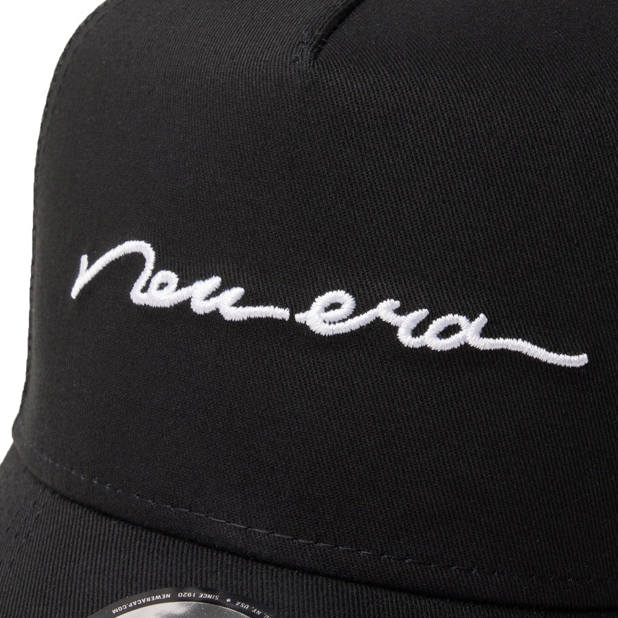NEW ERA 9FORTY Handwritten Logo ブラック フロントロゴ刺繍
