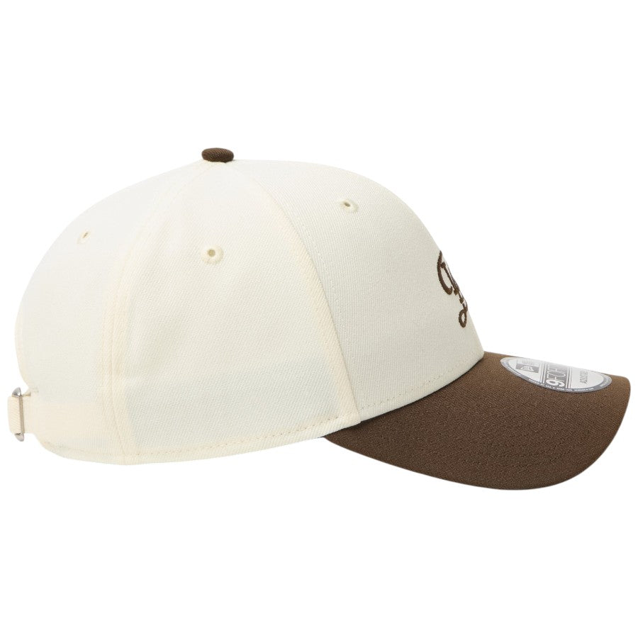 NEW ERA 9FORTY MLB 2-Tone ドジャース キャップ 右向き クロームホワイト/ウォルナット 15137075