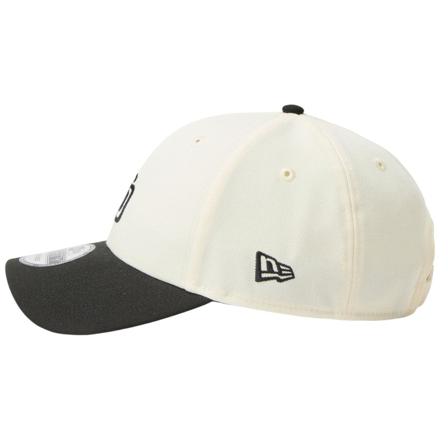 NEW ERA 9FORTY MLB 2-Tone サンディエゴ・パドレス クロームホワイト/ブラック NEフラッグロゴ刺繍 15137055