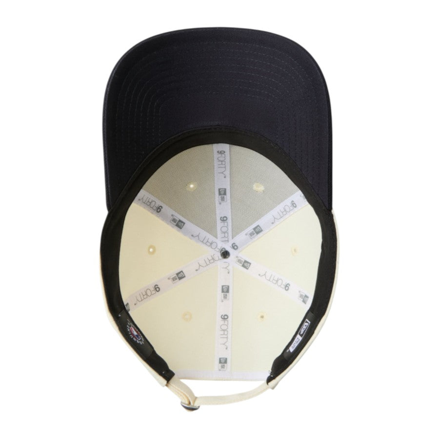 NEW ERA（ニューエラ）9FORTY MLB 2-Tone ヤンキース クロームホワイト/ネイビー 裏側 15137071